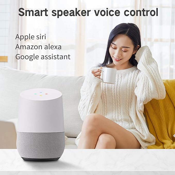 Smart Automatic Curtain Opener and Closer, Zigbee Curtain Robot with App, Voice, Remote Control for U/T Rails Compatible with Alexa, Google Home, Tuya, Smart Life APP