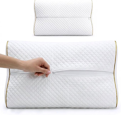 Royal Therapy Travel Memory Foam Cervical Pillow – Contour Pillow for Neck and Shoulder Pain