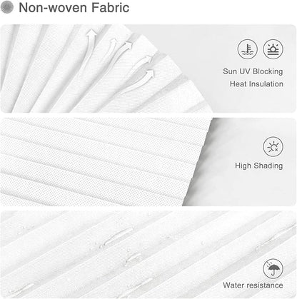 Window Blinds Cordless No Drill Cut to Size Clip On Stick On Self Adhesive Temporary Blinds Pleated Paper Blinds for Windows Doors Shades for Home Nursery Bedroom Kitchen Bathroom