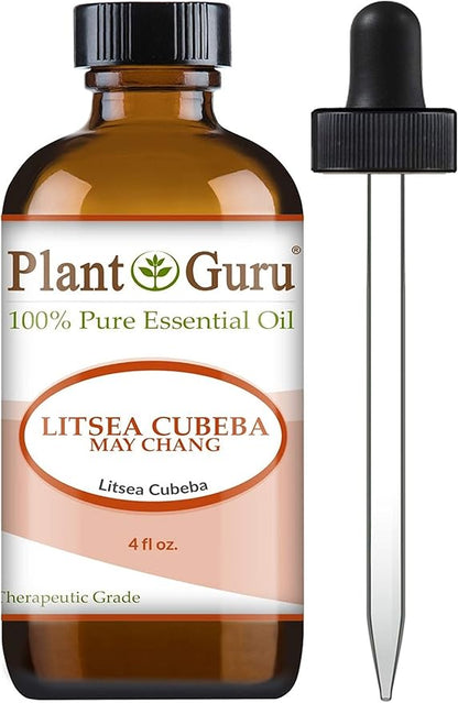 Litsea Cubeba (May Chang) Essential Oil 4 oz. 100% Pure Undiluted Therapeutic Grade.