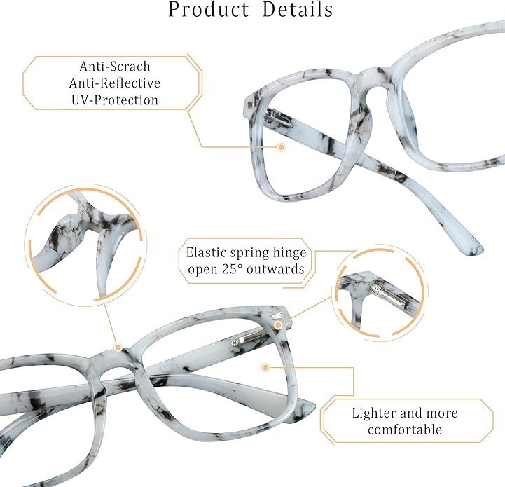 LifeArt Blue Light Blocking Glasses, Anti Eyestrain