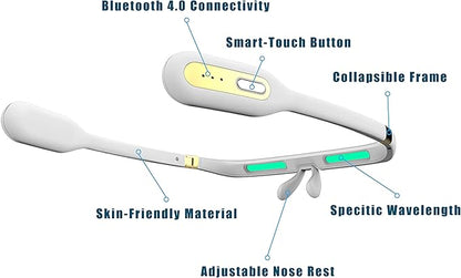 PEGASI 2 - Smart Light Therapy Glasses, Improve Your Sleep in 7 Days, Feather-Light, Boost Energy, Beat Jet Lag