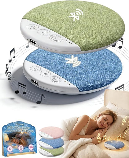 2026 New Flat Under Pillow Speakers for Sleeping, Bone Conduction Pillows Speaker Bluetooth, Private Ultra-Thin Aid with White Noise Timer, Mini Portable Slim Wireless Bedside Speak
