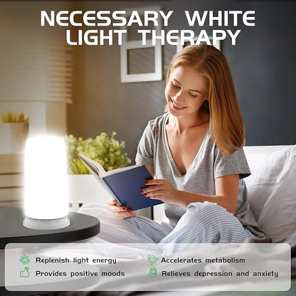 iKeener Green Light Therapy Lamp for Migraines,10000 Lux Mood&Energy Enhancing Light Therapy Lamp for Headaches,Insomnia,Anxiety Relief,Relaxation,Adjustable Warm White&Green Brightness