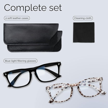 livho High Tech Blue Light Glasses - Advanced Blue Light Blocking Computer Glasses - Screen Fatigue & UV Protection