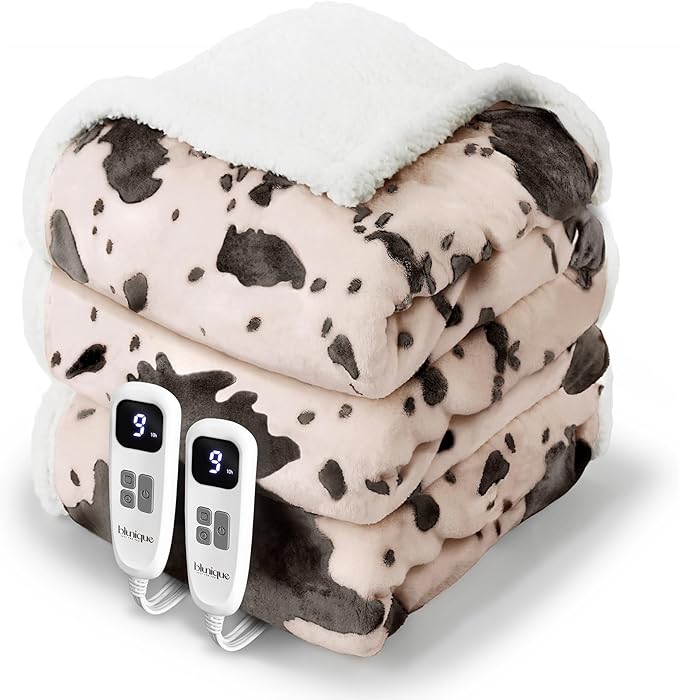 Heated Blanket Queen Blanket - Fast Heating Electric Blanket, Soft Flannel Heated Queen with 4 Time Settings,10 Heating Settings, Warm Gifts for Women & Mom & Grandma(84"x90"Light Coral)
