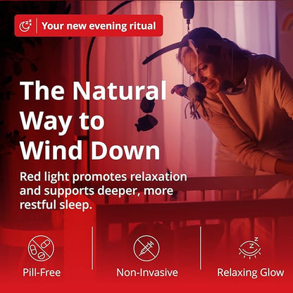 Revive - 670nm Red Night Light (2 Pack) by Gamma - Sleep Therapy - Melatonin Promoting Natural Sleep Aid