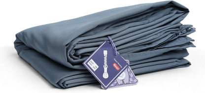 YnM Cooling 3-Side Zipper Duvet Cover for Weighted Blankets | Easy on, Easy Off Sea Grass, 88"x104"