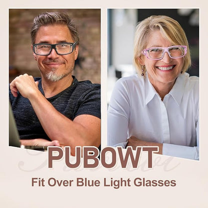 Fit Over Glasses Blue Light Blocking and Night Vision Driving Glasses for Men Women Wrap Around Goggles Eyewear PT2006