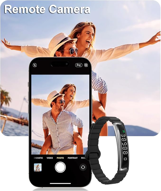 Smart Bracelet Fitness Tracker Heart Rate Monitor Sleep Activity Tracker Step Counter Calories Pedometer Waterproof Slim Thin Health Band for Women Ladies Men