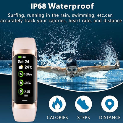 Fitness Tracker with Heart Rate/Blood Oxygen/Sleep Monitor, 20+ Sports Modes Smart Watches for Women/Men, Activity & Step Tracker Smart Watch for Android/iOS Phones