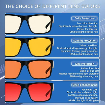 ANDWOOD Blue Light Blocking Glasses Men Women Computer TV Gaming AR Coatings Lens Improve Sleep Naturally Producing Melatonin