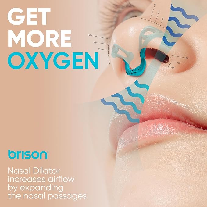 Brison Nasal Dilators for Breathing and Sleeping - 3 Pack Anti Snoring Nose Vents Opener for Better Breathing Sleep ing and Activity Improves Airflow - Soft