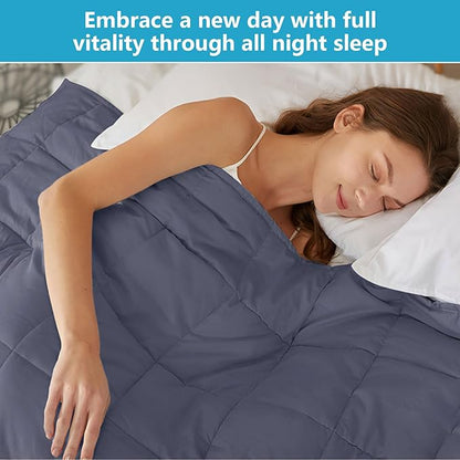 AIZYR Weighted Blanket Heavy Blanket with Glass Bead, Soft Blanket for Sleeping High Breathability Comfort Blanket for Adults & Couple All Season,48.0" 72.0"/11.9LB