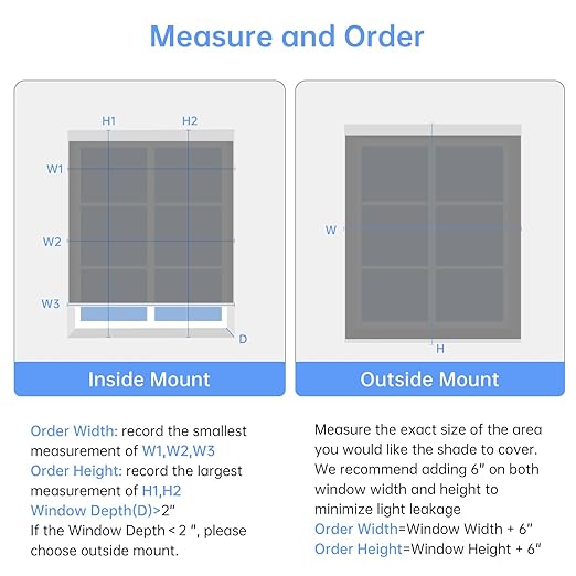 Motorized Blinds with Remote, Blackout Smart Blinds for Windows Motorized Roller Shades, Automatic Shades Work with Alexa/Google/Apple Home for Bedroom Living Room, Custom Size (Fabric-Grey)