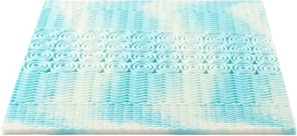 Best Price Mattress 2 Inch 5-Zone Swirl Gel Aerobreeze Foam Mattress Topper, CertiPUR-US Certified, Dorm Essentials, King