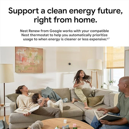 Google Nest Learning Thermostat - 3rd Gen - Programmable Smart Thermostat for Home - Compatible with Alexa (Polished Steel)