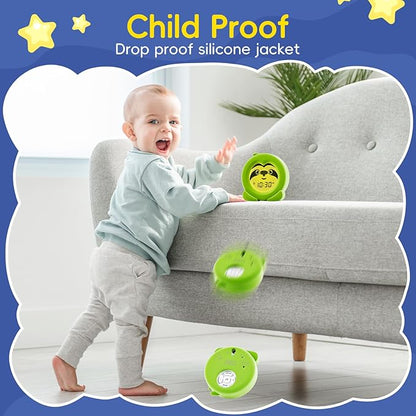 B&H Sleep Trainer Clock for Toddler - Ok to Wake Clock, USB Rechargeable Cute Kids Alarm Clock, Drop Proof Night Light, Science-Backed Lighting for Peaceful Sleep and Ready to Rise Mornings - Sloth