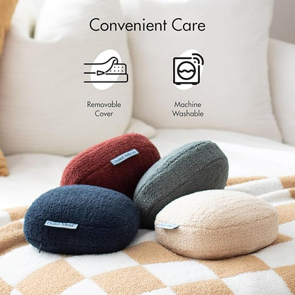 Quiet Mind Weighted Pillow for Adults 9 Lbs - Get Better Sleep - Sustainably Made and Chemical Free - Machine Washable (Medium, Chili Oil)