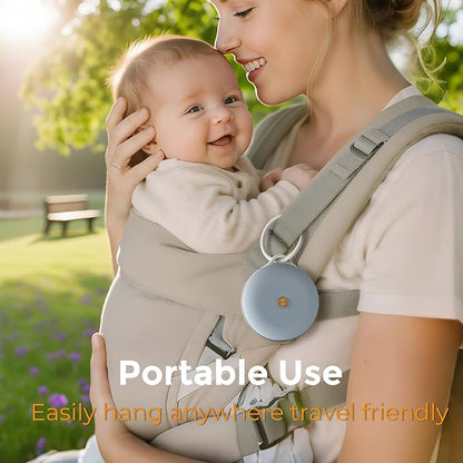 Gianna Portable White Noise Machine-Smart Customization & Personal Voice Recording, Rechargeable Sound Machine for Baby with Night Light, 12-Hour Battery for Sleep & Travel