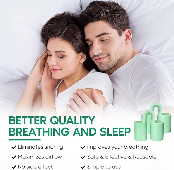 8pcs Anti Snoring Nose Vents Device That Work, Anti Nose Vents for Snoring Devices, Snoring Devices for Men, Nose Opener for Breathing Sleep, Stop Snoring Devices That Work for Men