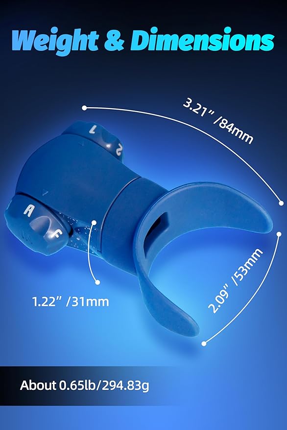 Breathing Exercise Device,Breathers Trainers Exerciser with Adjustable Inspiratory/Expiratory Vibration Fitness for Wellness