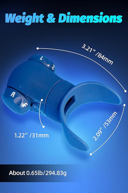 Breathing Exercise Device,Breathers Trainers Exerciser with Adjustable Inspiratory/Expiratory Vibration Fitness for Wellness