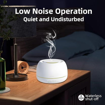 300ML Essential Oil Diffuser - 8 Hours Run Time, Aromatherapy Diffuser with Remote Control, 7-Color LED Lights for Home, Bedroom