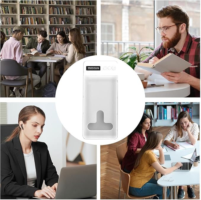 Cell Phone Timed Lock Box, PC ABS Self-Control Case withTimer, Timed Electronic Lock Box, Smart Device Locker for Study, Focus, Productivity