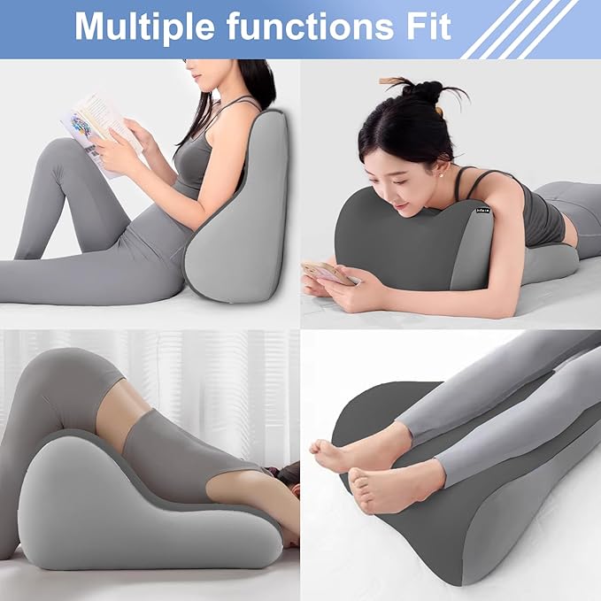 Intimacy Wedge Pillow for Couples – Memory Foam Support Cushion for Waist, Neck & Back, Waterproof & Portable with Washable Cover, Ideal for Sitting, Lying & Adult Play