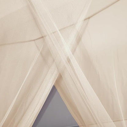 Mengersi Mosquito Net for Bed Canopy,Four Corner Post Canopy Bed Curtains for Twin/Twin XL Size Bed,Bed Curtains for Patio Indoor Outdoor Net
