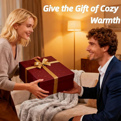 Full Size Electric Blanket Heated Blankets 72''x84'' - Ultra Soft Sherpa Fleece Heated Blanket for Office with 5 Heat Levels & 10-Hour Timer, FCC and ETL Certified Warming Blanket for Grandma (Gray)