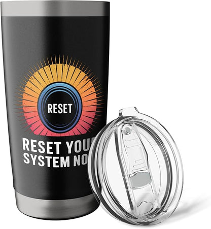 Relaxation Breathing Vagus Nerve Stimulation, Stress Relief Stainless Steel Insulated Tumbler