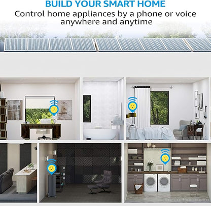 LITEdge Smart Plug Work with Alexa, Mini Smart Outlet Wifi Plug Google Home Assistant Voice Control, No Hub Required, Only Supports 2.4GHz Network, Timer Function, ETL Listed, Yellow Finish, Pack of 6