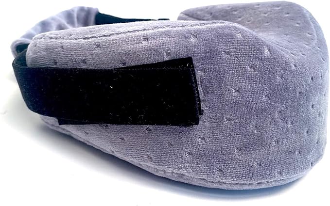 Glide Gear Pillow Neck Chin Support for CPAP Sleep Apnea Stop Snoring Travel Sleep Cushion - Grey