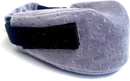 Glide Gear Pillow Neck Chin Support for CPAP Sleep Apnea Stop Snoring Travel Sleep Cushion - Grey