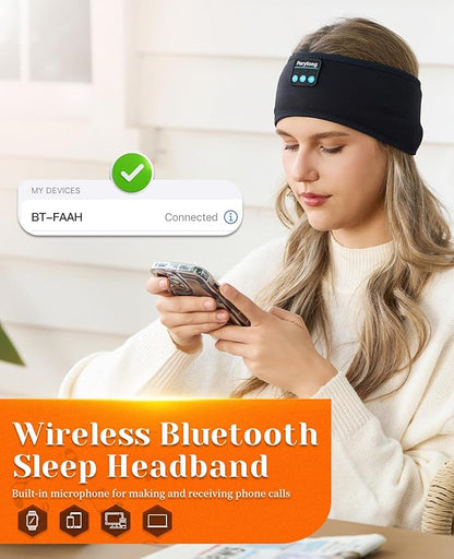 Perytong 2 Pack Sleep Headphones, Sleeping Headphones | Bluetooth Headband with Ultra-Thin HD Stereo Speaker, Wireless Headphone for Sports, Insomnia, Yoga, Air Travel, Meditation