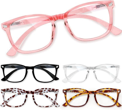 CCVOO Mix & Match Reading Glasses for Women - Lightweight, Comfortable Fit, Clear Vision - Blue Light Blocking