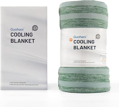 Guohaoi Cooling Blanket (90"x90"Queen Size) for Hot Sleepers and Night Sweats,100% Oeko-Tex Certified,Arc-Chill Q-Max >0.5 Cool Fiber,Ultra Cold Breathable,Comfortable,All-Season.