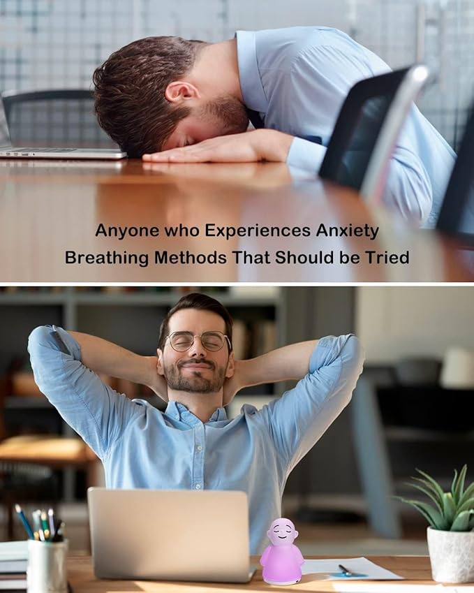 Set of 6 Mindfulness Meditation Anxiety & Stress Relief Tool - Relaxing for Adults Kids - Night Light Sleep Aid & ADHD Tools for Women Men