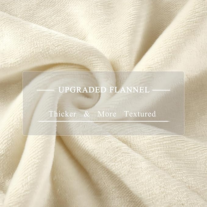 Electric Blanket Full Size, Super Soft Cozy Upgraded Flannel Heating Blanket with 6 Heating Levels & 1-10 Hours Auto Off, Fast Heating & Overheat Protection, 72" x 84", White