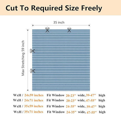 Window Blinds Cordless No Drill Cut to Size Clip On Stick On Self Adhesive Temporary Blinds Pleated Paper Blinds for Windows Doors Shades for Home Nursery Bedroom Kitchen Bathroom
