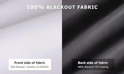LazBlinds 100% Blackout Roller Shades, No Tools No Drill Cordless Blinds for Windows, Thermal Insulated UV Protection Privacy Window Shades for Bedroom (36''W x 72''H, White)