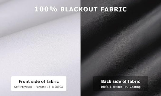 LazBlinds 100% Blackout Roller Shades, No Tools No Drill Cordless Blinds for Windows, Thermal Insulated UV Protection Privacy Window Shades for Bedroom (36''W x 72''H, White)