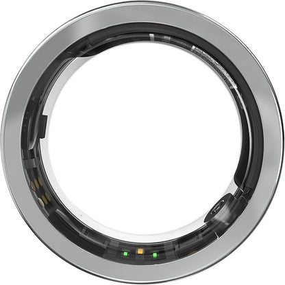 3Plus Loop - Smart Ring - Titanium - No App Subscription - Meditation Coach - Sleep Tracking - Heart Rate - Fitness w/Assisted GPS - Swim 5ATM - Up to 4 Days of Battery Life (Silver, US 12)