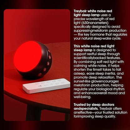 630nm Red Light Therapy Sleep Device, Red Night Light Lamp to Support Deep Relaxation and Improve Sleeping for Adult & Elderly Adults, Suitable for Valentine Gifts, Best Companion Gifts