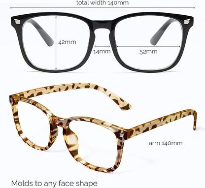livho High Tech Blue Light Glasses - Advanced Blue Light Blocking Computer Glasses - Screen Fatigue & UV Protection