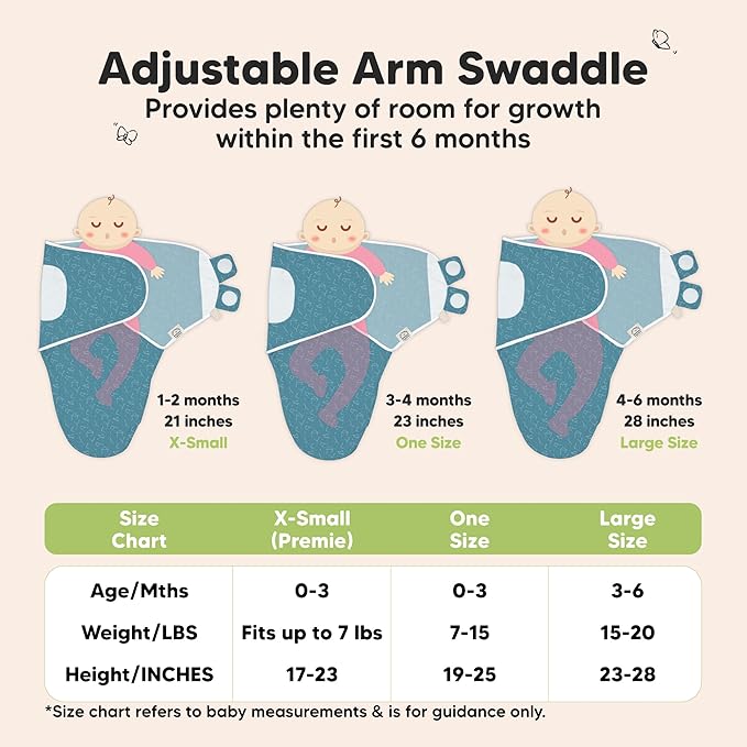3-Pack Organic Baby Swaddle Sleep Sacks - Swaddles for Newborns, Infant 0-3 Months, Baby Girls, Boys, Soft & Snug Newborn Sleep Sack, Nursery Swaddling Blankets (Galaxy, OS)