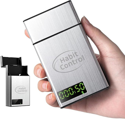Timed Lock Box Small - Portable Locking Pill Box with Timer Lock for Medication Storage, Time Release Lock Container Mini for Kitchen Cabinet's Key, Snack Lockbox with Single Compartment