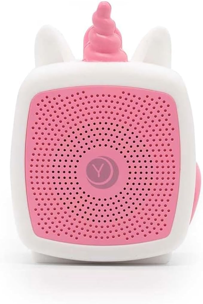 Yogasleep Pocket Baby Soother Unicorn, White Noise Machine, 6 Soothing Sounds & Timer for Better Sleep, Includes Brown Noise & Lullabies, Compact Size for Travel & Child Safe, Must Have Registry Gift